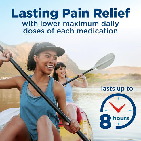 Amazon Basic Care Dual Action Acetaminophen 250 mg and Ibuprofen (NSAID) 125 mg Tablets, Pain Reliever for Headache Relief, Arthritis Pain Relief ...