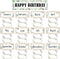 Lucleag 53 PCS Eucalyptus Birthday Cutouts for Bulletin Board Decorations, Classroom Happy Birthday Chart Name Plates Set for Wall Bulletin Board ...