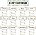 Lucleag 53 PCS Eucalyptus Birthday Cutouts for Bulletin Board Decorations, Classroom Happy Birthday Chart Name Plates Set for Wall Bulletin Board ...