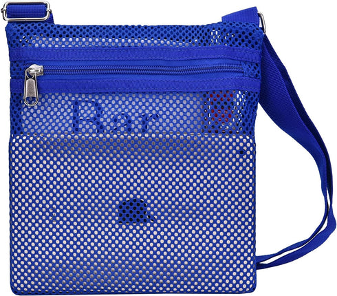 Heavy Duty Semi-Transparent Mesh Purse, See Through Mesh Crossbody Bag...