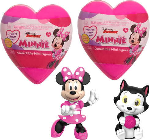 Just Play Disney Junior Minnie Mouse Mini Figure Heart Capsules 2-Pack, 2.5-inch Figurines, Pink, Kids Toys for Ages 3 Up...