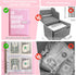 100 Day Money Saving Challenge Binder, Reusable Budget Book with Cash Filled Envelope Frosted Cover Money Binder Cash Savings Challenge Storage Bo...