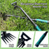 Weed Puller Tool Garden Weed Pulling Tool, Portable Garden Weeder Tool Uprooting Weeding Tool, 6 Teeth Hand Weeder for Vegetable Gardening Plantin...