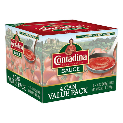 Contadina Canned Tomato Sauce, 15 oz (Pack of 4 Cans)...