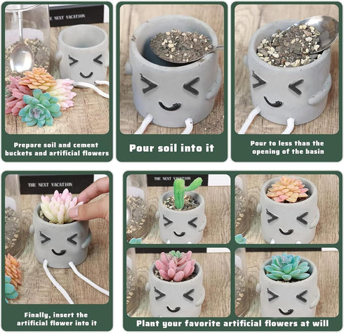 1pcs Indoor Hanging Planter with Feet,Cute Face Planter pots Succulent Planter,Flower Pot,Plant Planter,Office Decor,Gift Idea (Squinty)...