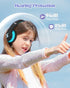 Kids Bluetooth Headphones, Colorful Wireless Over Ear Headset with LED Lights, Built-in Mic, 45H Playtime, 85dB/94dB Volume Limited Headphones for...
