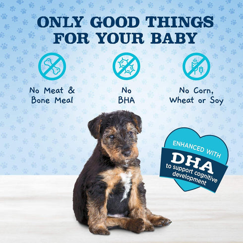 Blue Buffalo Baby BLUE Soft Biscuits with DHA, Natural Dog Treats for Puppies, Great for Training, with Chicken & Carrots, 8-oz. Bag...