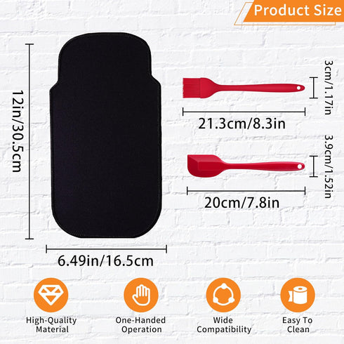 Sliding Mat for Kitchen in the box Stand Mixer 3.2Qt with Rubber Spatula Pastry Brush Slider Mat...