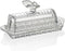 Bezrat Glass Butter Dish | Premium Butter Dish with Lid and Easy Grip Handle | Easy to Use and 100% Food Safe - Dishwasher Safe | Butterfly Additi...