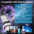 USB C to USB C Fast Charging Cable 6ft 60W 3A USB Type C Charger Led Light up Charger Compatible with Samsung Galaxy S23/S22/S21/S20 /S10/S9/S8/No...