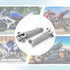 uxcell 1 Pair 7mm Aluminium Alloy Motorcycle Footrest Footpeg Foot Rest Peg Bike Bicycle Cycling Silver Tone for Yamaha...