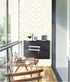 D7027-3 Peel & Stick Wallpaper Hexagon Rhombus Gold/White Removable Self Adhesive Wallpaper Textured 17.7in x 118in Vinyl Film Roll for Wall Decor...