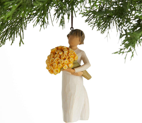 Willow Tree Good Cheer Ornament, Sculpted Hand-Painted Figure...