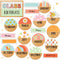 Back to School Birthday Bulletin Board Set Groovy Class Birthday Bulletin Board Stickers Retro Boho Hippie Month Header Decals for School Classroo...