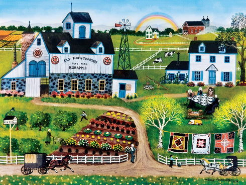 Masterpieces 750 Piece Jigsaw Puzzle for Adults and Family - Amish Frolic - 18"x24"...