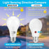 Dusk to Dawn Bug Light Bulbs Outdoor, 1900K Amber Yellow, 800 Lumen, LED 12W, A19 E26, 4-Pack, HQ-H020...