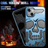 for iPhone 13 Phone Case for Men Women, Cool Skull Skeleton Funny Gothic Hollow Phone case for iPhone 13 Cute Hollowed Plated Shockproof Cover for...