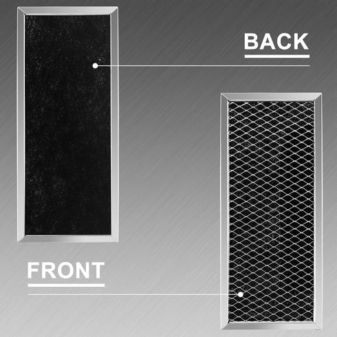 AMI PARTS JX81H WB02X10956 WB02X11544 WB2X10956 Microwave Charcoal Filter Compatible with G.E Microwave Vent Filter (2-Pack)...