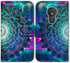 Case for Moto G7 Power/Moto G7 Supra, Mandala Flower Space Leather Flip Case Wallet Cover with Card Slot Holder Kickstand for Motorola Moto G7 Pow...
