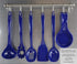 Spaghetti Spoon, Pasta Server, Fork with Ergonomic Handle, Heat Resistant, BPA Free,11.5 inch Melamine Utensil by Reston Lloyd, Indigo...