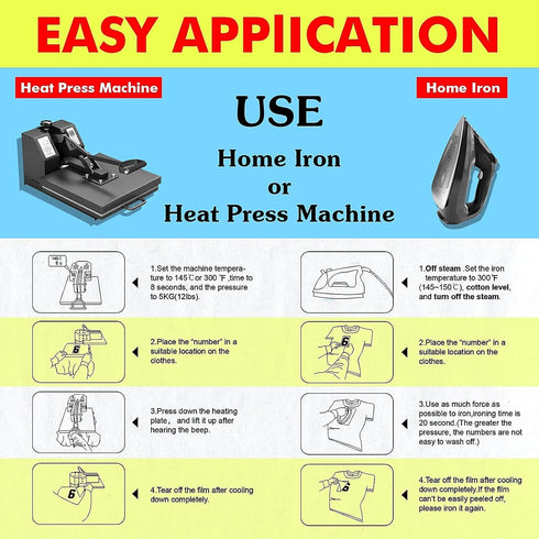 4-inch Iron-On Letters Heat Transfer Letters Paper DIY Letters Jersey Clothing T-Shirt Team Slogan (White)...