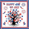 78 Pcs 4th of July Bulletin Board Decorations Happy 4th of July Cutouts Fourth of July Patriotic Bulletin Board Decor for School American Flag Ind...