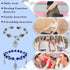 12 Pcs Evil Eye Beaded Charm Bracelets Blue Eye Bead Hamsa Stretch Bracelet Turkish Lucky Hand of Fatima Protection Bracelet for Women Men Blessin...