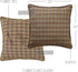 VHC Brands Wyatt Bedding Accessory, Euro Sham 26x26, Plaid Tan...