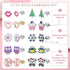 BESTEEL 63 Pairs Cute Stud Earrings for Women Sensitive Ears Studs Set With Stainless Steel Post Candy Flower Heart Animal Earrings in Vivid Color...
