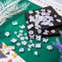 FASHEWELRY 120pcs Clear Acrylic Beads Transparent Mixed Cute Beads for Bracelets, Glitter Powder Bear Bowknot Rabbit Flower Pony Beads Bulk for DI...