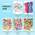 Beadthove DIY Letter Bead Keychain Making Kit Adjustable Acrylic Cube Letter Beads Strings Large Hole Pony Beads Key Ring Bracelet Jewelry Making ...