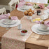 DII Polyester Embroidered Table Runner for Spring Garden Party, Summer BBQ, Baby Showers and Everyday Use - 14x70, Flowers on Natural Base...
