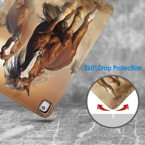 Case for New iPad 8th Gen (2020)/7th Gen (2019), iPad Air (3rd Gen) 10.5" 2019/Pro 10.5 2017 - Adjustable Stand Auto Wake/Sleep Smart Case, Runnin...