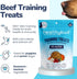 healthybud Mini Dog Training Treats - Beef Liver Soft Trainer Bites, 500+ Bits, 1 kCal per Bite, 6.5oz, Reishi, Lion’s Mane, Salmon Oil, Puppy Che...