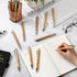 30 Pcs Inspirational Bamboo Pens Flower Ballpoint Pens Bulk with Black Ink Employee Appreciation Gift Thank You Gift Party Favors School Office Wr...