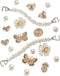 Bling Jewelry Shoes Charms Enamel Diamond Shoe Decoration with Chains...