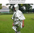Emergency Foil Mylar Thermal Blanket, Rain Poncho with Hood Hybrid Survival Gear Reduce Uneven Heat Environment Waterproof Equipment for Outdoors ...