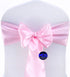 MDS Pack of 50 PCS Satin Chair Sashes Charmeuse Sateen Dining Chair Bows Ribbon Ties Back Sash for Wedding Party Birthday Home Hotel Restaurant Ba...