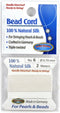 Bead Buddy 0.7mm Natural White Silk Cord Thread with Attached Needle - Ideal for Jewelry Making - 2m Long...