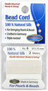 Bead Buddy 0.7mm Natural White Silk Cord Thread with Attached Needle - Ideal for Jewelry Making - 2m Long...