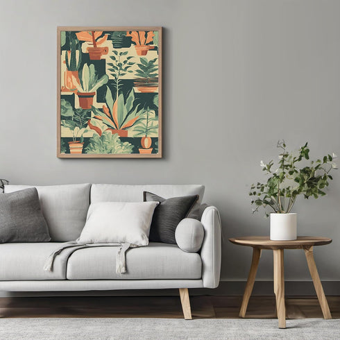 Posterizer 1 pcs-plants pots cactus cute art for plant lovers 8-Floral & Botanical Art-GIft for Men Women Teens-Decor for Home & Office- unframed ...