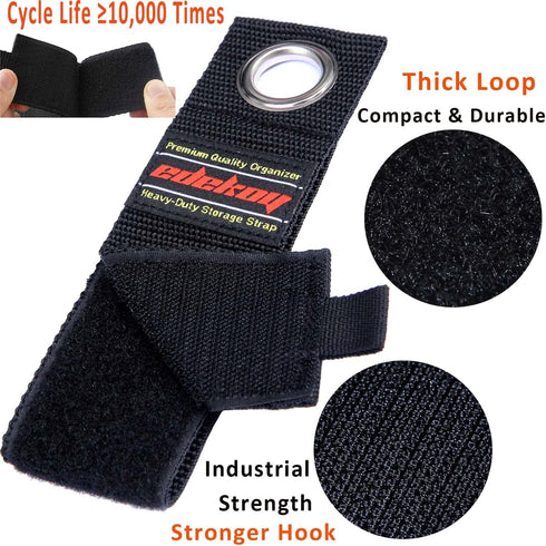 Extension Cord Holder Storage Straps: Organizer Wrap Cable Hoses Tool - Men Gift Gadgets for Garage RV Shed Organization - Heavy Duty 10Pack 17"/1...
