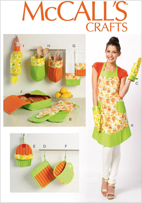 McCall Pattern Company M6978 Apron and Kitchen Accessories, One Size...