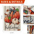 Fall Pumpkin Garden Flag Double Sided for Outside, Autumn Thanksgiving Small Seasonal Decoration Yard Flag 12x18 Inch...