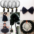 IONTACH Black Tulle Fabric Rolls 54 Inch by 40 Yards Fabric Tulle Bolt for Wedding Decorations DIY Black Tutu Baby Shower Table Skirt Ceiling Deco...