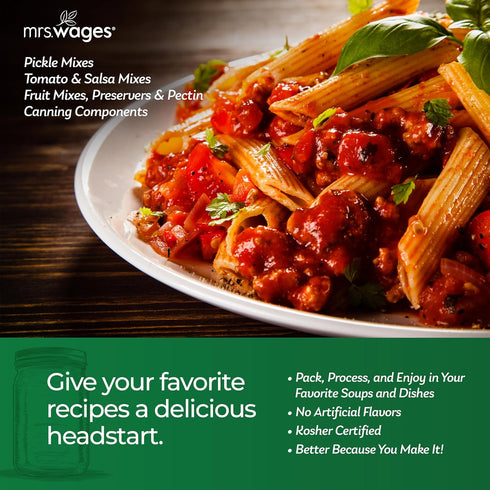 Mrs. Wages Pasta Sauce Canning Mix 5 Ounce (Pack of 6)...