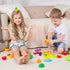 Kitchen Toys Fun Cutting Food Fruits Vegetables Toys Pretend Food Playset for Children Girls Boys Educational Early Age Basic Skills Development 4...