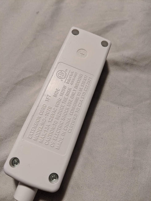 Power Strip 3 Outlet 1 Count...