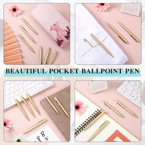Teling 72 Pcs Small Ballpoint Pen Mini Pens Bulk 4 Inch Short Small Pens Tiny Pen Ink Ballpoint Pens for Notebook Pockets Signature Notepads Schoo...