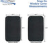 RecPro RV Entry Door Window Shade Sunshade Camper Privacy Entrance Sun Blackout Fabric 16" x 24" (Black)...